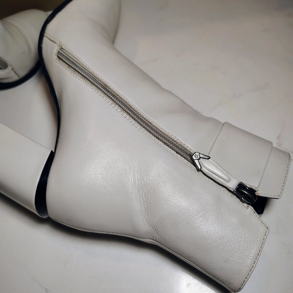 Made in Italy - Bruno Premi Ghiaccio (Ice) Creamy White Ankle Boots - Picture 5 of 8